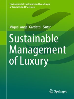 cover image of Sustainable Management of Luxury
